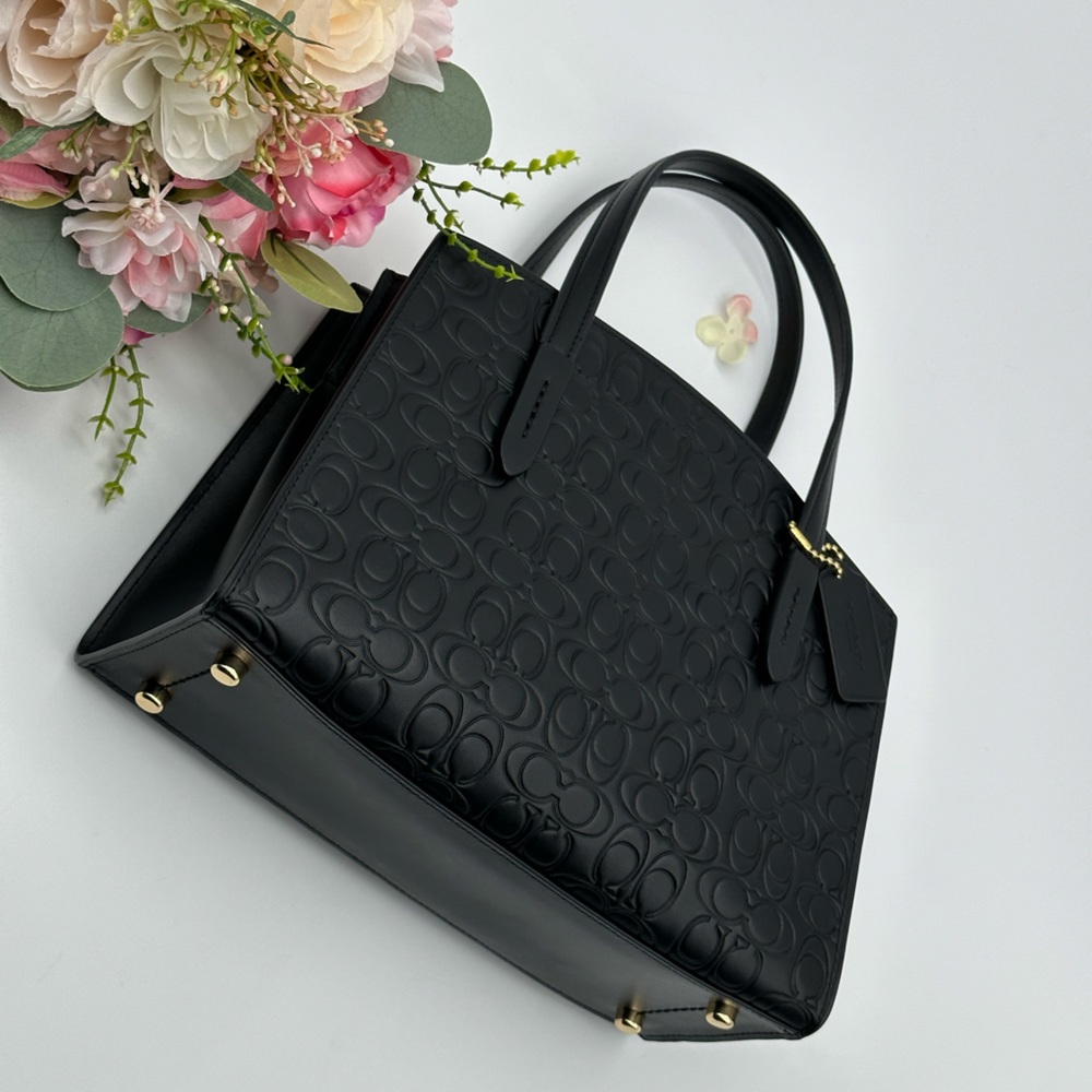 Coach Signature Leather Carryall Bag - Picture 15 of 15